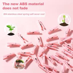 Mevrouw Jones 50 stuks babyborstel wasknijpers, spelletjes voor meisjes, kunststof wasknijpers met waterdichte tas, mini wasknijpers, grote verpakking, doe-het-zelf knutselwerk — thumbnail 5
