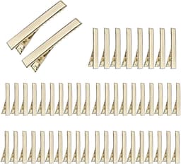 Haarstyling Klemmen - Precisie Clips - Haar Verdelen - Antislip Grip - 50 Stuks - Zwart — thumbnail 1