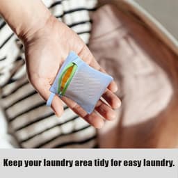 Kleine waszakken set van 6, herbruikbare anti-klevende opbergtassen met ritssluiting voor delicate kleding, ideaal voor thuis en op reis, perfect voor sokken en handschoenen in 5 kleuren — thumbnail 5