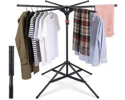 Droogmolen met Voet voor Camping & Thuis - Wasrek Staand - Droogrek Inklapbaar - huishoudelijk