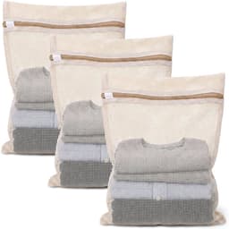 Waszakken 15x12 inch Waszak Mesh Waszakken met Stevige Rits Ademend Reizen Mesh Tas voor Wassen Delicates Kleding Broek Ondergoed Sokken Reizen Essentials — thumbnail 1