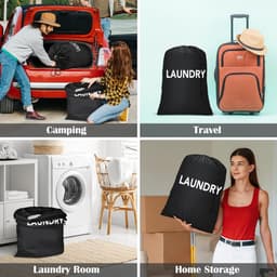 Dailygoods - 2 Stuks Draagbare Waszakken met Trekkoord voor Reizen en Sport — thumbnail 4