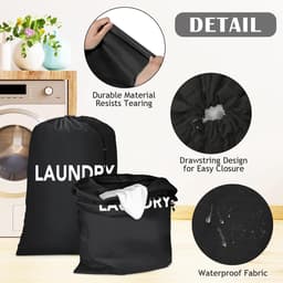 Dailygoods - 2 Stuks Draagbare Waszakken met Trekkoord voor Reizen en Sport — thumbnail 2