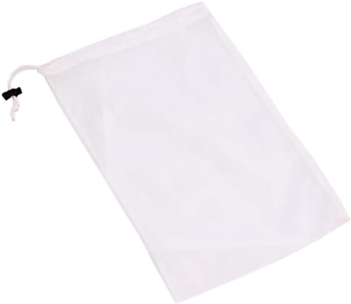 Fijnmazige Waszak - Beschermzak Kleding - Delicate Was - Verdikt Nylon Materiaal - 29x24cm - Wit — afbeelding 1