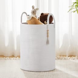 heupwasmand - Wasmand - Katoen - Handgeweven Design - Groot Opslagvermogen - Voor Huishoudelijk Gebruik — thumbnail 5