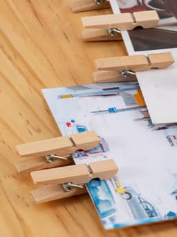 Mini Houten Haringen - Houten Wasknijpers - Decoratieve Fotowand - Natuurlijk Materiaal - 100 Stuks - Natuurlijk — thumbnail 5