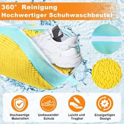 Schoenwaszakken voor de Wasmachine, Set van 2, Bescherming voor Sportschoenen en Leren Schoenen — thumbnail 4