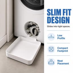 Lekbak wasmachine - set 12 stuks（3Waterbak + 3universele geleideschoep + 3moer + 3Samsung geleideschoep）- 17,8 ×17,8cm - Lekbak voor Wasmachine en Vaatwasser - Vloerbescherming tegen waterschade - universele - voor kelder, woning, camper — thumbnail 3