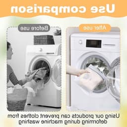 Set van 4 wasnetten voor delicate was - ademend fijn gaas - beschermt lingerie, sokken en babykleding - met rits - veilig voor wasmachine en droger — thumbnail 2