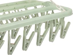 Benson Droogcarrousel - groen - kunststof - 32 clips/knijpers - 30 x 40 cm - droogmolen — thumbnail 2