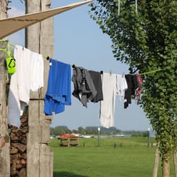 Camping waslijn 2 stuks, camping accessoires, waslijn uittrekbaar, outdoor, 10 m lengte, ideaal voor wasruimte, tuin, camper of boot. Draagbare waslijn uitrusting voor camping en outdoor — thumbnail 3