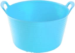 Plasticforte flexibele emmer/kuip - blauw - kunststof - rond - 56 liter - 60 x 53 x 38 cm - wasmanden - tuinafval - speelgoed — thumbnail 1
