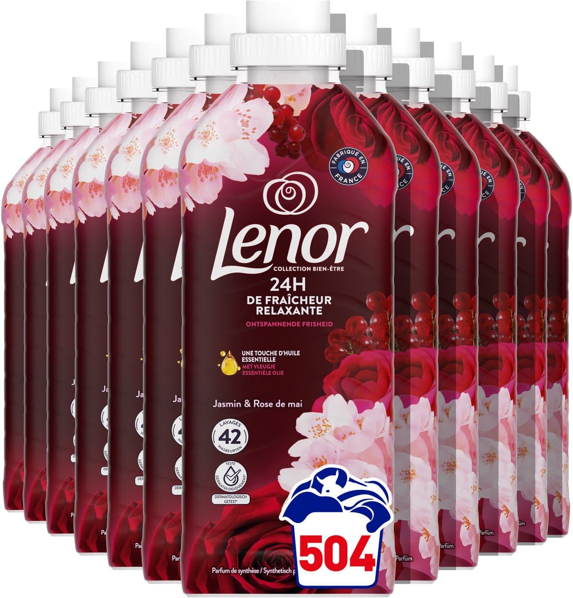 Lenor Wasverzachter Jasmijn & Rose de Mai - 12 x 42 Wasbeurten — afbeelding 1