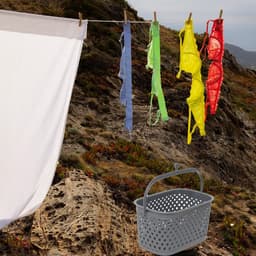 Goodivery ® Klemmermandje voor wasknijpers, wasknijpermand om op te hangen, wasknijpers in mandvorm, wasknijpers, praktisch opbergen, wasknijpers, donkergrijs — thumbnail 2