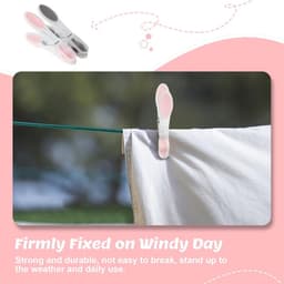 60 Stuks Wasknijpers voor Buitengebruik - Kleurige Antislip Klemmen voor Handdoeken en Kleding — thumbnail 2