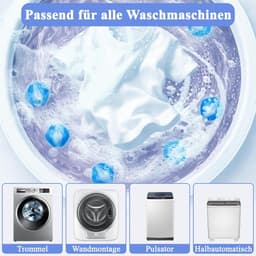 Pluisballen - Wasmachine Huisdierhaarverwijderaar - Herbruikbaar - Wasmachine Pluisballen - Wasmachine Haarverzamelaar - Pluisverwijderaar - Huisdierhaar Wasballen - Wasmachine Pluisballenverzamelaar voor Kleding en Beddengoed - Blauw - 6 stuks — thumbnail 4