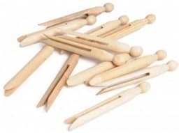 Houten ronde wasknijpers 16 st — thumbnail 1