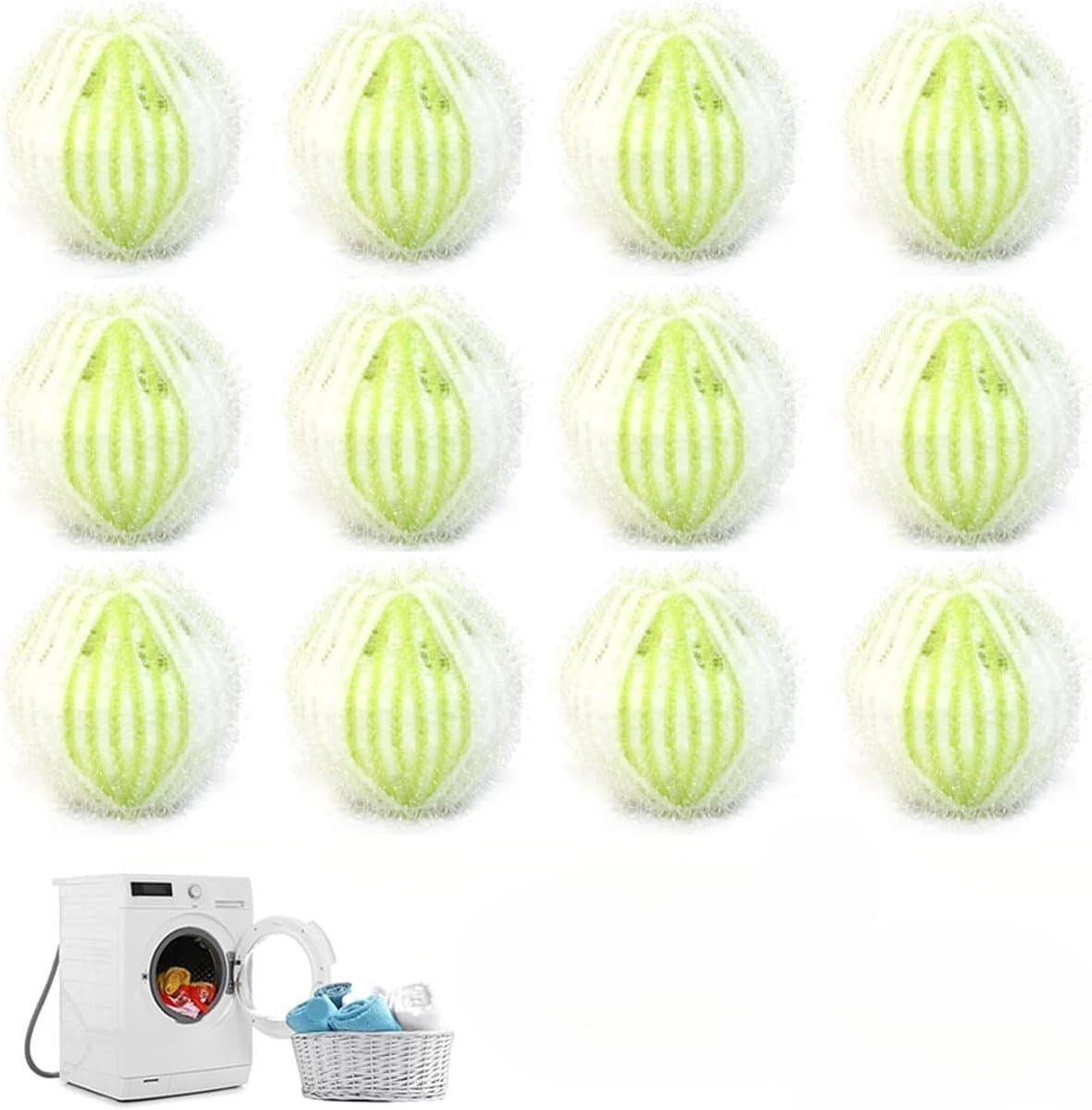 Ronte - Herbruikbare Huisdier Haar Catchers - 12 stuks - Voor Wasmachine & Wasdroger - Eenvoudige Haar/Pluis Verwijdering — afbeelding 1