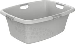 Wastobbe 50L met 4 handgrepen - Kunststof, BPA-vrij, Grijs — thumbnail 1