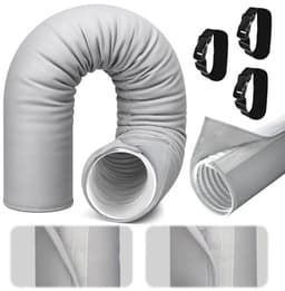 Luchtconditioner Afvoerslang Isolatie Cover met 3 Bevestigingsbanden voor Drenage Hoses van 12.5 cm en 15 cm — thumbnail 1