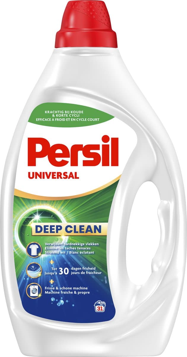 Persil Gel Universal - Vloeibaar Wasmiddel - Voor Alle Kleuren Was - Krachtige Vlekverwijdering - 4 x 31 Wasbeurten — afbeelding 1