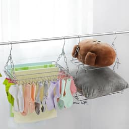 Multifunctionele Sokhanger met 36 Wasknijpers - Ruimtebesparend Droogrek voor Kleding — thumbnail 5