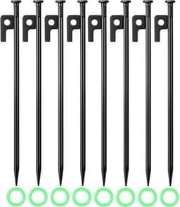 Grondankers 35 cm - 8 Stuks Metalen Haringen voor Camping en Outdoor Activiteiten — thumbnail 1