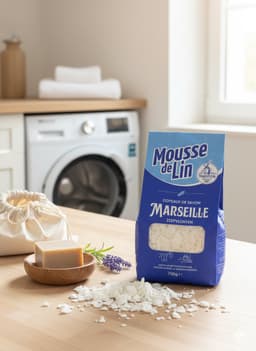 Mousse de Lin Marseille Zeepvlokken 750 g – Natuurlijke Marseille Zeep voor Wassen, Schoonmaken & Huiselijke Verzorging — thumbnail 2