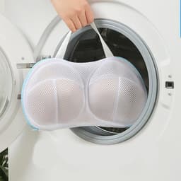 2stuks bh-waszak, machinewaszak, waszak met wasnetje, geschikt voor het wassen van ondergoed in de machine om vervorming te voorkomen, geschikt voor A-, B- en C-cups, blauw, 32,5*21 cm — thumbnail 4
