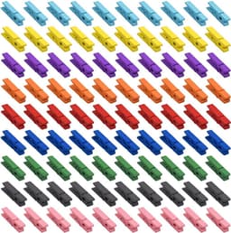 100x Houten Wasnijpers Mini Knutselclips voor Foto's en Decoratie — thumbnail 3