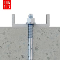 LUN FIX - Boutankers 12x100 mm - 25 stuks - verzinkt staal - beton, pergola, hek, poortbevestiging — thumbnail 4