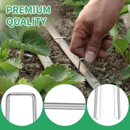 Allecta - Tuinharingen van verzinkt staal voor het bevestigen van onkruiddoeken - 50 stuks. — thumbnail 3