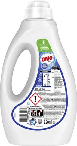 OMO – Vloeibaar Wasmiddel – Wit – 19 Wasbeurten – 950 ml - 1 stuk — thumbnail 2