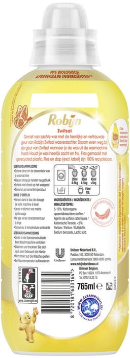 1 x Robijn – Wasverzachter – Zwitsalgeur – 765 ml - Koffiezetapparaat — thumbnail 3