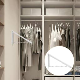 longziming -Opvouwbaar droogrek voor kleding – Draagbaar droogrek voor kleding – Ruimtebesparend ontwerp – Stevig en stabiel – Voor binnen & buiten – Eenvoudig op te bergen — thumbnail 5