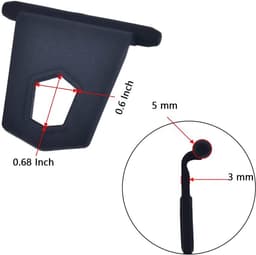 5 stuks rubberen camper luifelhaken, duurzame ophangaccessoires voor kleding, tassen en paraplu's, compatibel met zelfuitrekkende luifelrails, afgeronde randen voor gebruik. — thumbnail 3