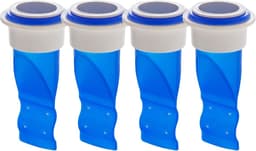 Rfdichtring - 4 stuks - Rioolafdichtingen - Vloerafvoer - Siliconen - Toepasbare buisbinnendiameter 40-50 mm - Afvoerbuis afdichting - Afvoerplug wasmachine - Voor thuis, keuken en badkamer - Blauw — thumbnail 1