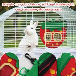 Voederzak voor Hooi en Snacks voor Kleine Dieren - Automatische Dispenser voor Konijnen en Cavia's — thumbnail 5