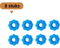 8-pack - Wasmachine pluizenverwijderaar - Geschikt voor het verwijderen van kattenhaar - Herbruikbaar - Drum Roll Magic Wasballen - Blauw — afbeelding 1