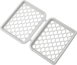 1-delige wasmand voor kleine artikelen - geschikt voor de vaatwasser - geschikt voor bestekdeksels, zilverwerk, cakevormen, lepels - wit — thumbnail 5