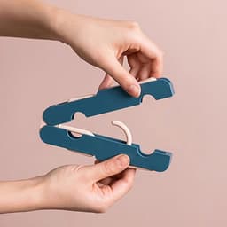 Wasrek inklapbaar - Wasrek Hangend - Draagbare opvouwbare hanger met haak - Ideaal voor op reis, kampeerders, reizigers en kleine ruimtes - Tweedelig pakket - Donkergroen — thumbnail 2