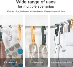 8 Stuks - Handdoekklem - Handdoekklemmen Voor Strandligstoelen - Ophangklemmen - Grote Knijpers - Strandlaken Knijpers - Badlaken Clips - Winddicht - Plastic Quiltclips - Multicolor — thumbnail 4