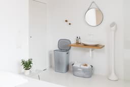 Curver Infinity Recycled Dots Wasmand met deksel - 60L - Grijs — thumbnail 5