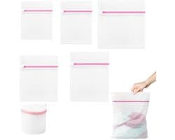 Unyqoos® Set van 6 waszakken voor bescherming van delicate kledingstukken in de wasmachine