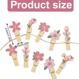30x Houten Knijpers Klein voor Foto's, Kaarten en Decoratie - Mini Wasknijpers Set — thumbnail 3