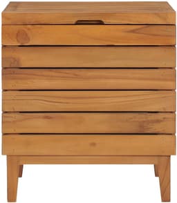 vidaXL - Wasmand - 40x30x45 - cm - massief - teakhout — thumbnail 3