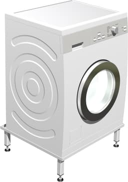 Verhoogde Onderbouw voor Wasmachine en Droger 12 cm Hoog — thumbnail 2