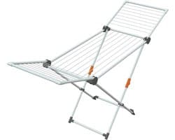 wasdroger mint (opvouwbaar droogrek, wasdroger voor badkamer en balkon, drooglengte 20 m, wasrek met waslijn