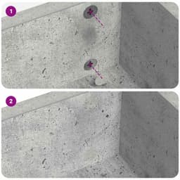 vidaXL - Zelfklevende - schroefcover - 2 - st - Beton - Grijs - Ø - 20 - x - 0,5 - mm — thumbnail 3