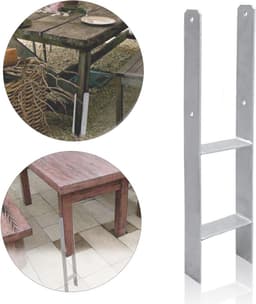 Paaldrager H-anker - Stalen drager - Constructie verankeren - Roestbescherming - 141 mm 6 stuks — thumbnail 5